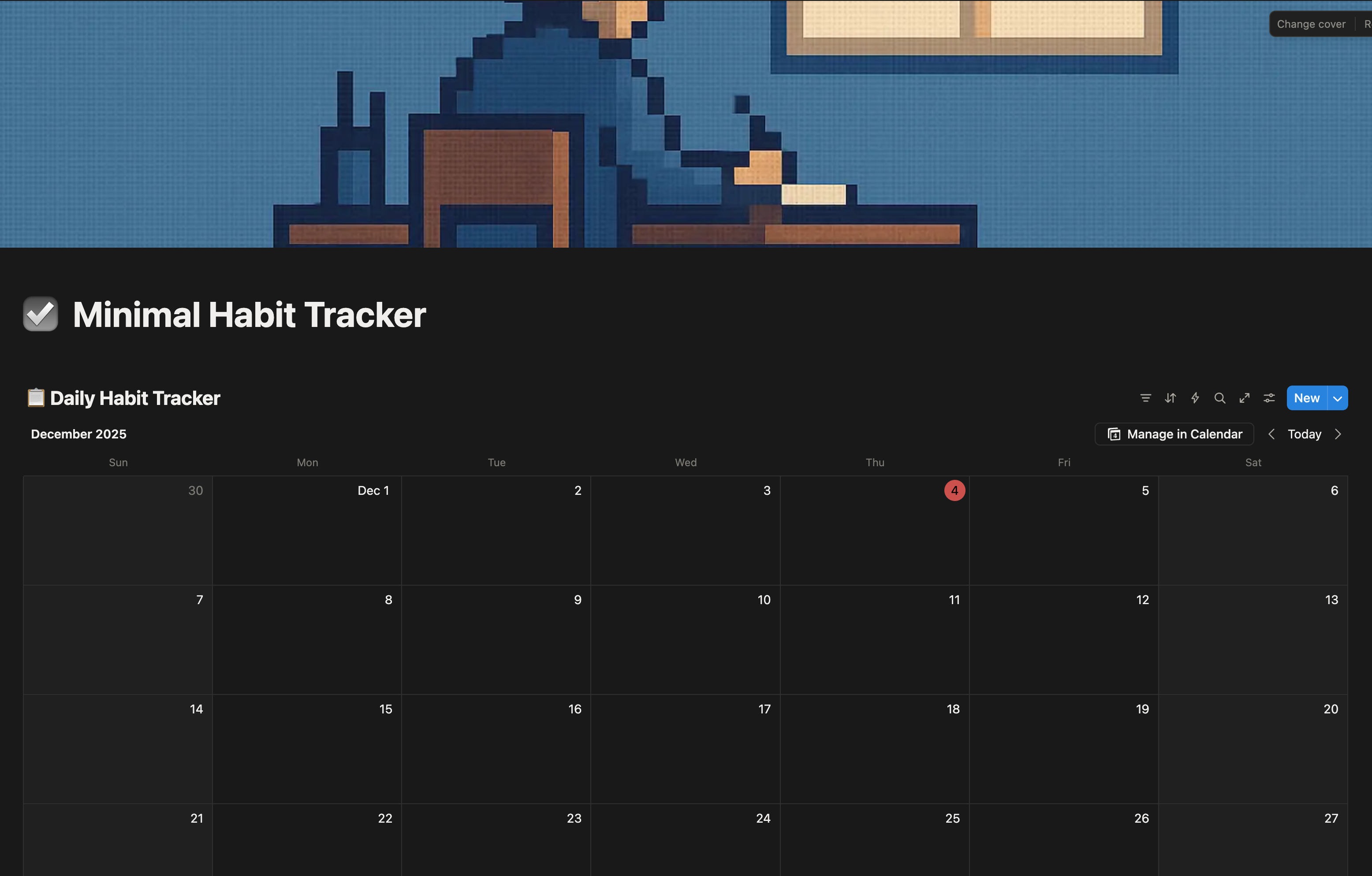 Mini Tracker Template