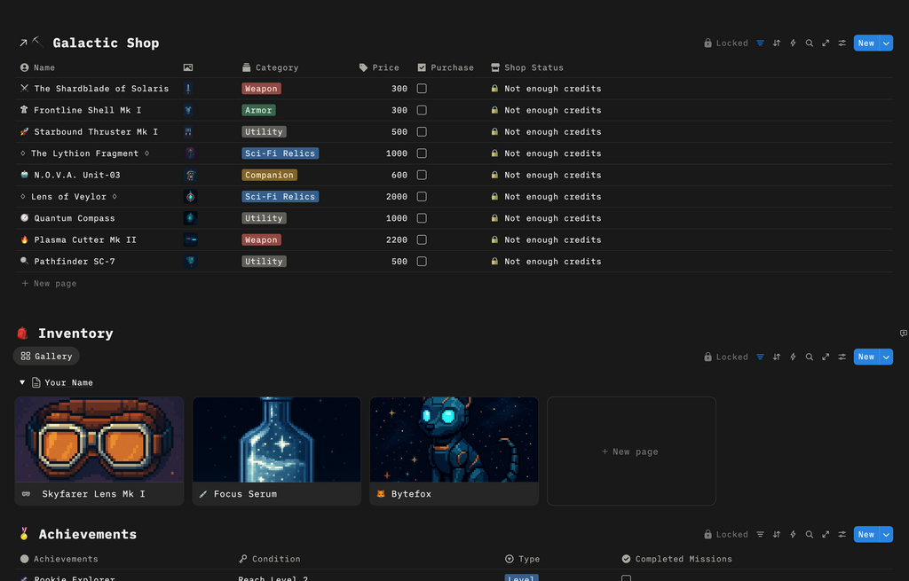 RPG - Gamification of Your Life